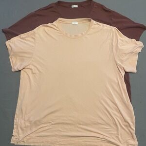 Pair of Son of a Tailor Men's Crew Neck T-Shirt Tencel Cotton Blend Size XL